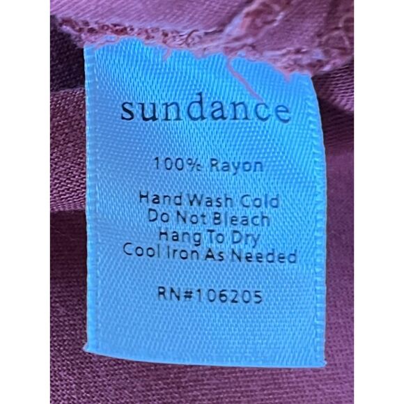 Sundance Brown Button Up Boho Prairie Blouse Top Shirt   Women's Size Small - Picture 5 of 9